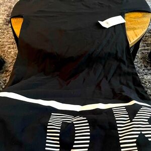 Black Calvin Klein dress.